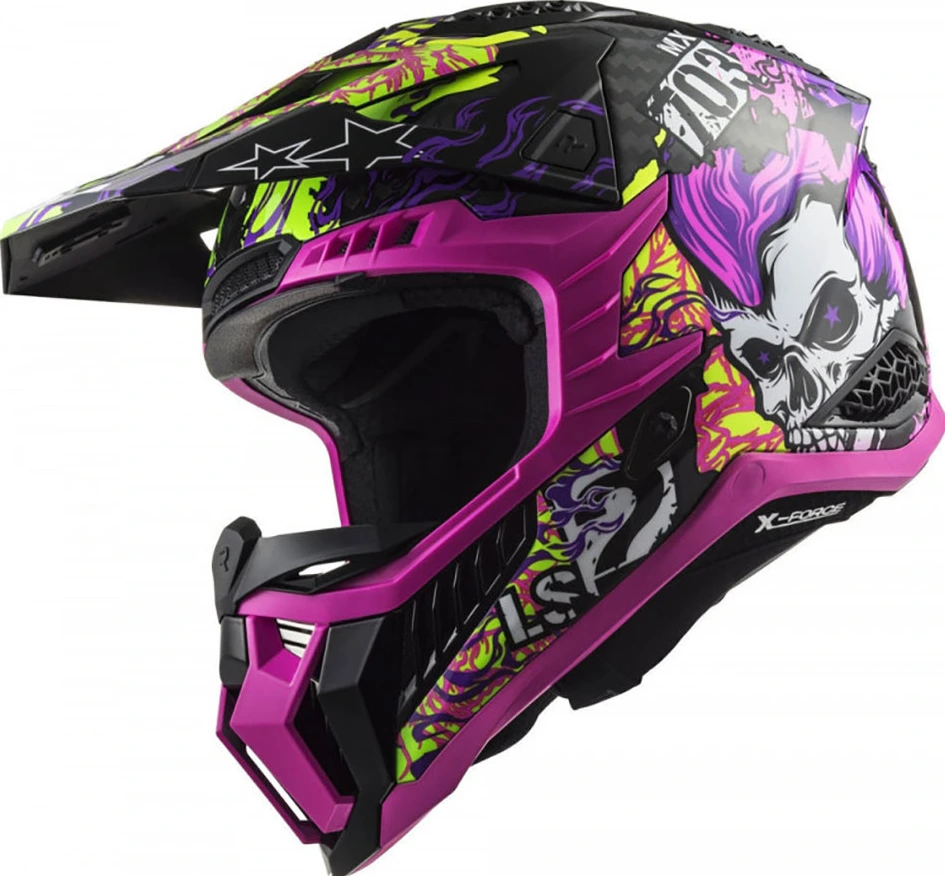 LS2 MX703 C X-FORCE FIRESKULL helmet