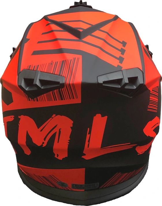 Timeless MX Terrain Flow helmet mattblack/red, L