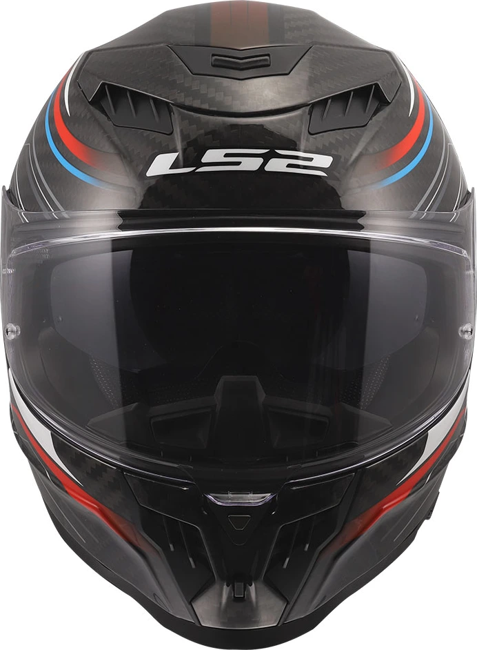 LS2 FF807 DRAGON SUBIC ķivere - L, balta zila sarkana