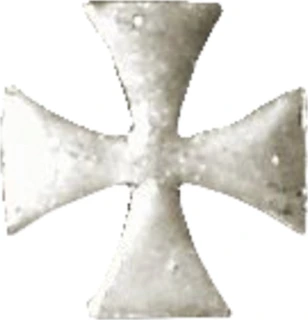 Biker pins Maltese cross pin