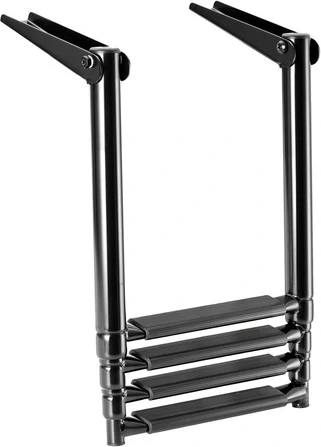 Osculati Telescopic ladder AISI316 4 steps black