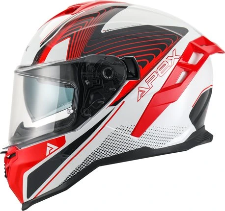 APEX Helmet FI200 Madrid white/red XS
