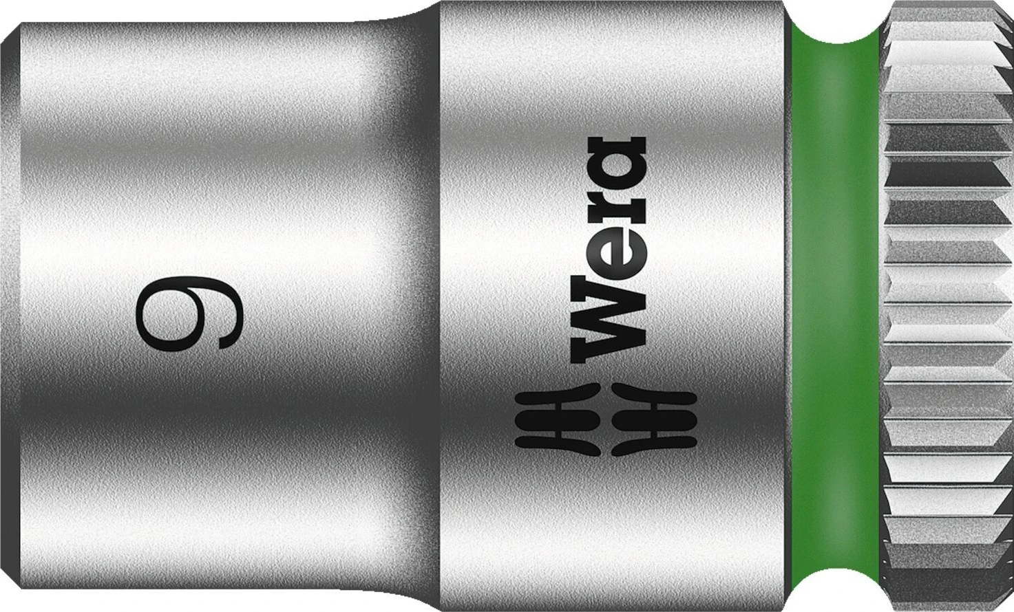 Wera Zyklop 1/4" socket - Metric 9.0, 9 mm, Chrome