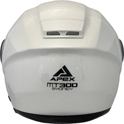 APEX Helmet MT300 Solid pearl white XS