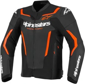 Alpinestars Leather Jacket GP Force v2 Black/Fluo Red, 58