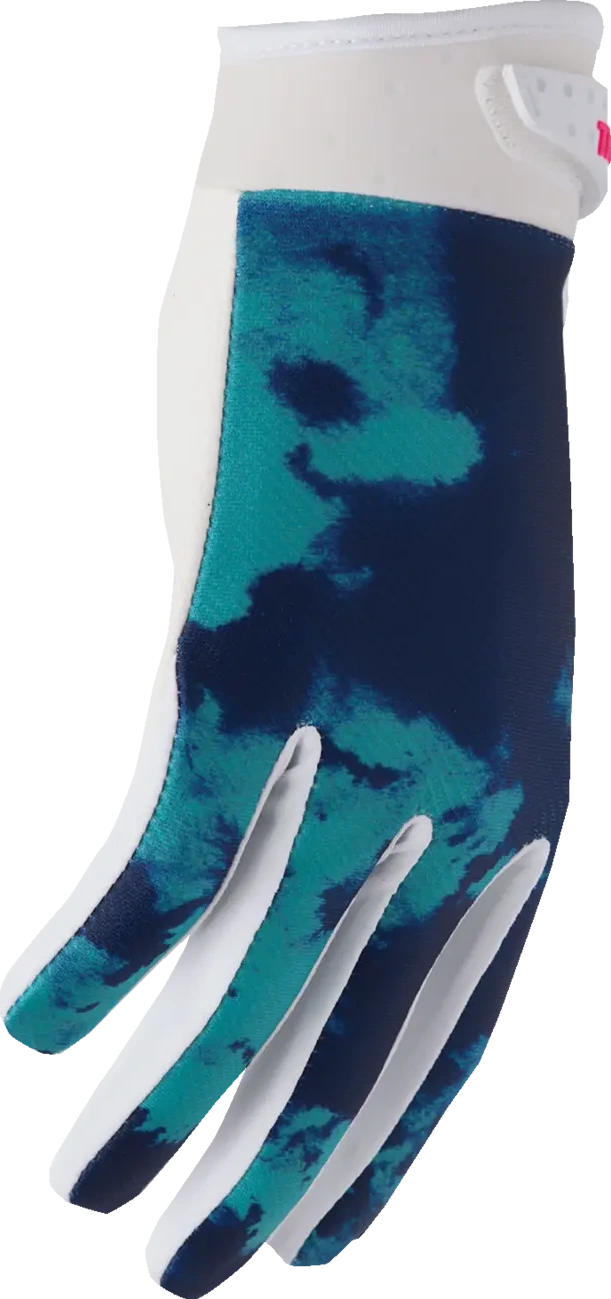GLOVES YTH LAUNCHMODE BLEACH WHT/AQ 2XS