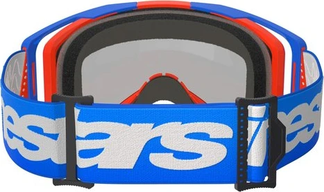 Alpinestars Goggle Vision 8 WORDMARK BLUE ORANGE Mirror Red/