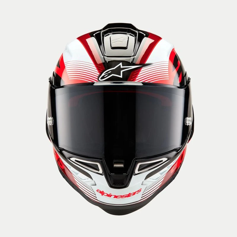 Alpinestars Helmet Supertech R10 Team Black/Carb/Red/White, XS