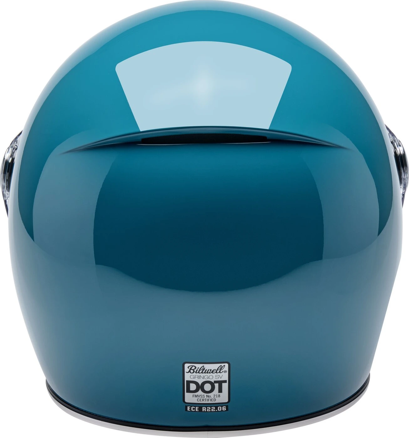 Biltwell Gringo SV helmet gloss atlantic teal, Blue, M