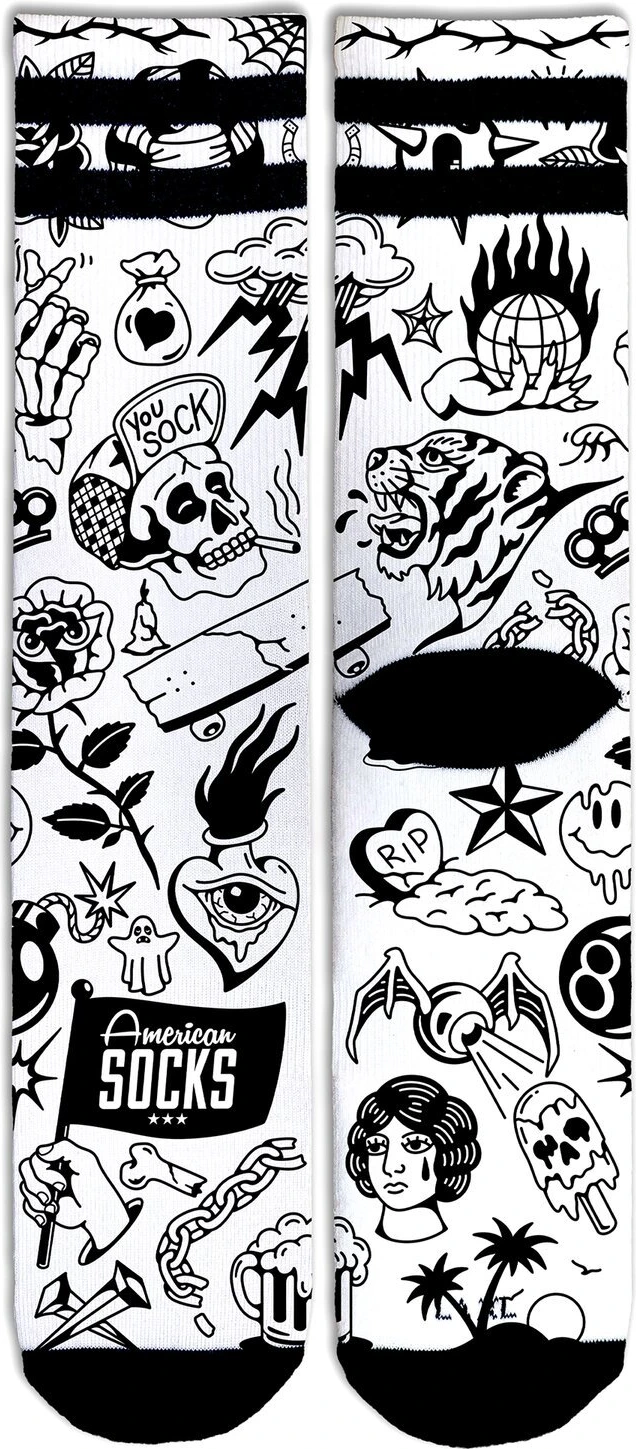 American Socks Worth It Signature socks, White, L/XL