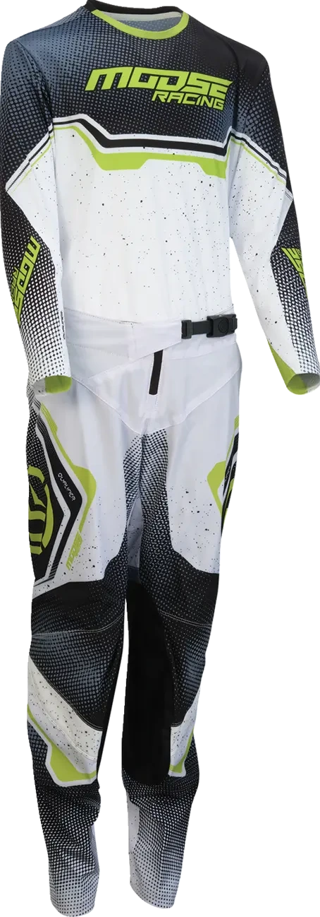 JERSEY YOUTH QUALIFIER WHITE/BLACK/GREEN XS