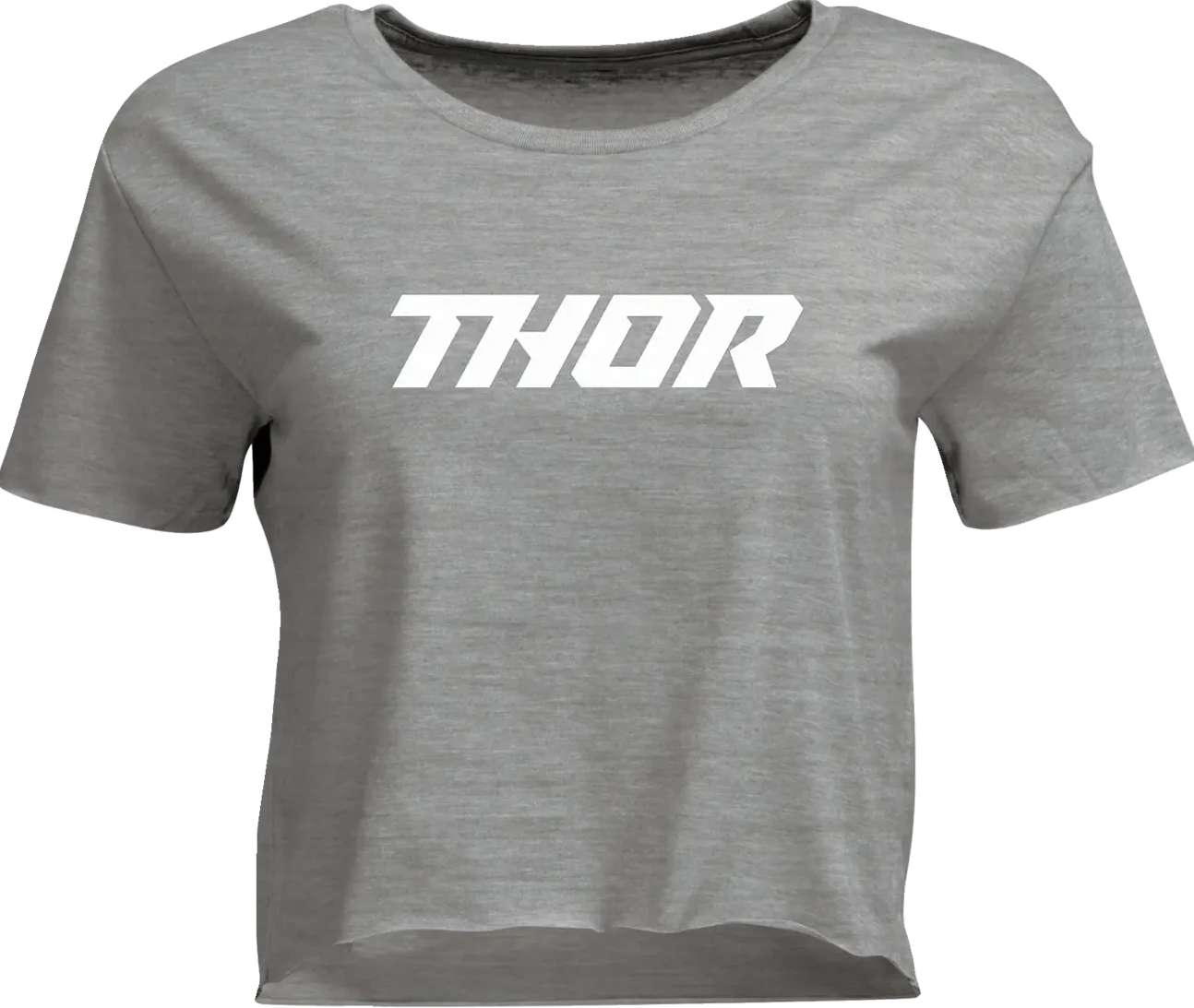 TEE WOMENS CORP HTR GRAY MD