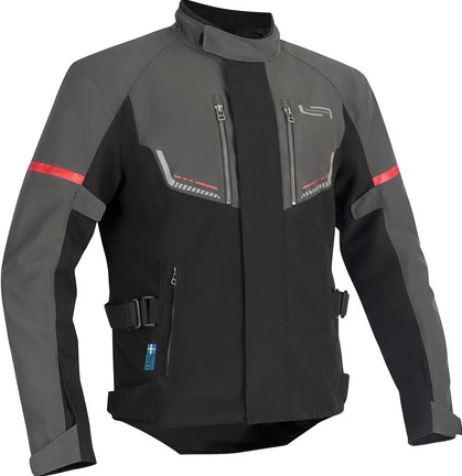 Lindstrands Textile Jacket Lomsen Grey/Black, 48