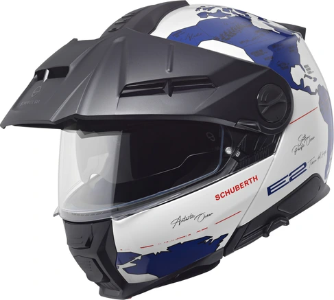 Schuberth Helmet E2 Atlas White/Blue, 53 XS