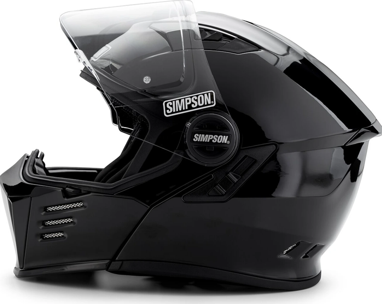 Simpson Darksome helmet, black metal, M, Gloss