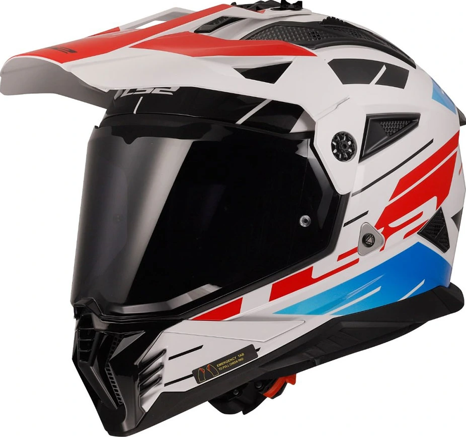 LS2 MX702 PIONEER II NAMIB Helmet - White Orange, 3XL