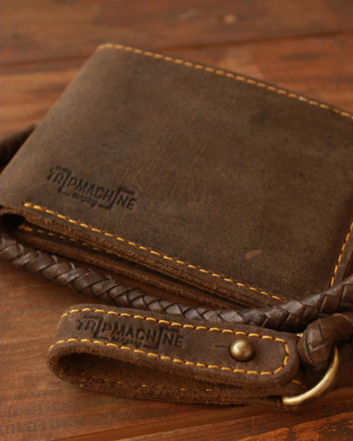 Trip Machine Guitarists wallet, tobacco