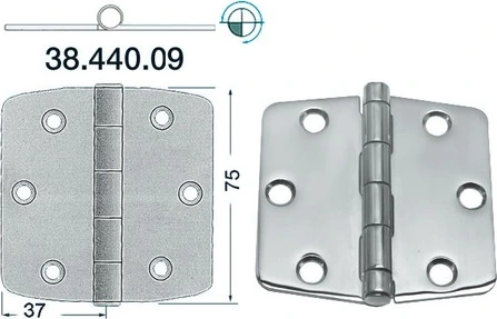 S.S hinge 74x75