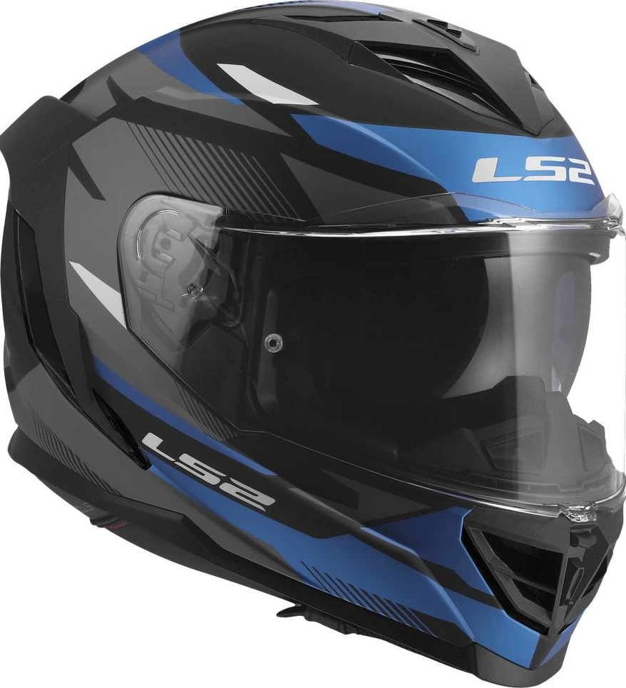 LS2 FF818 STORM III KOMAI Helmet - Black Blue, 3XL