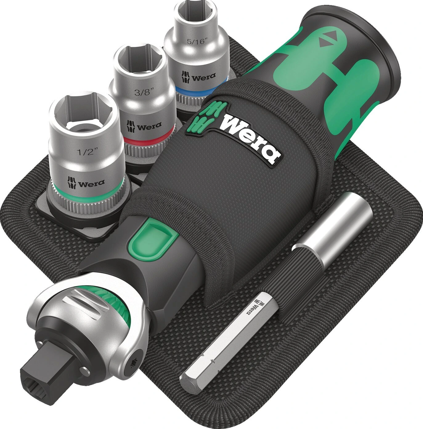 Wera, Zyklop Pocket set 2 with US sockets, Black