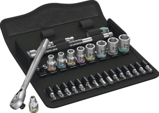 Wera Zyklop ratchet switch kit 28 pcs. 1/4" drive - Metric