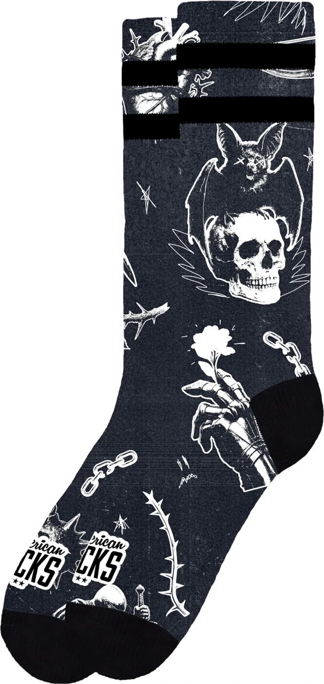 American Socks Dark Fantasy Signature sokid, mustad, L/XL
