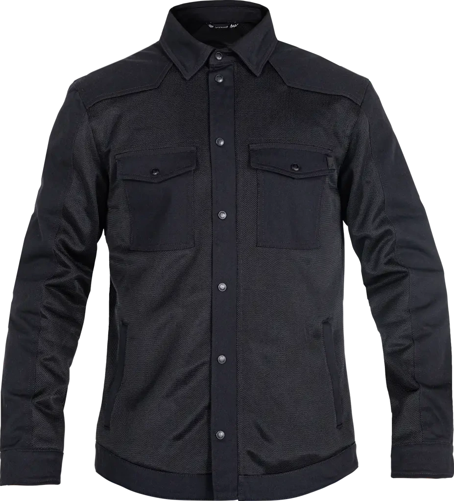 MOTOSHIRT AERO MESH BLACK SM
