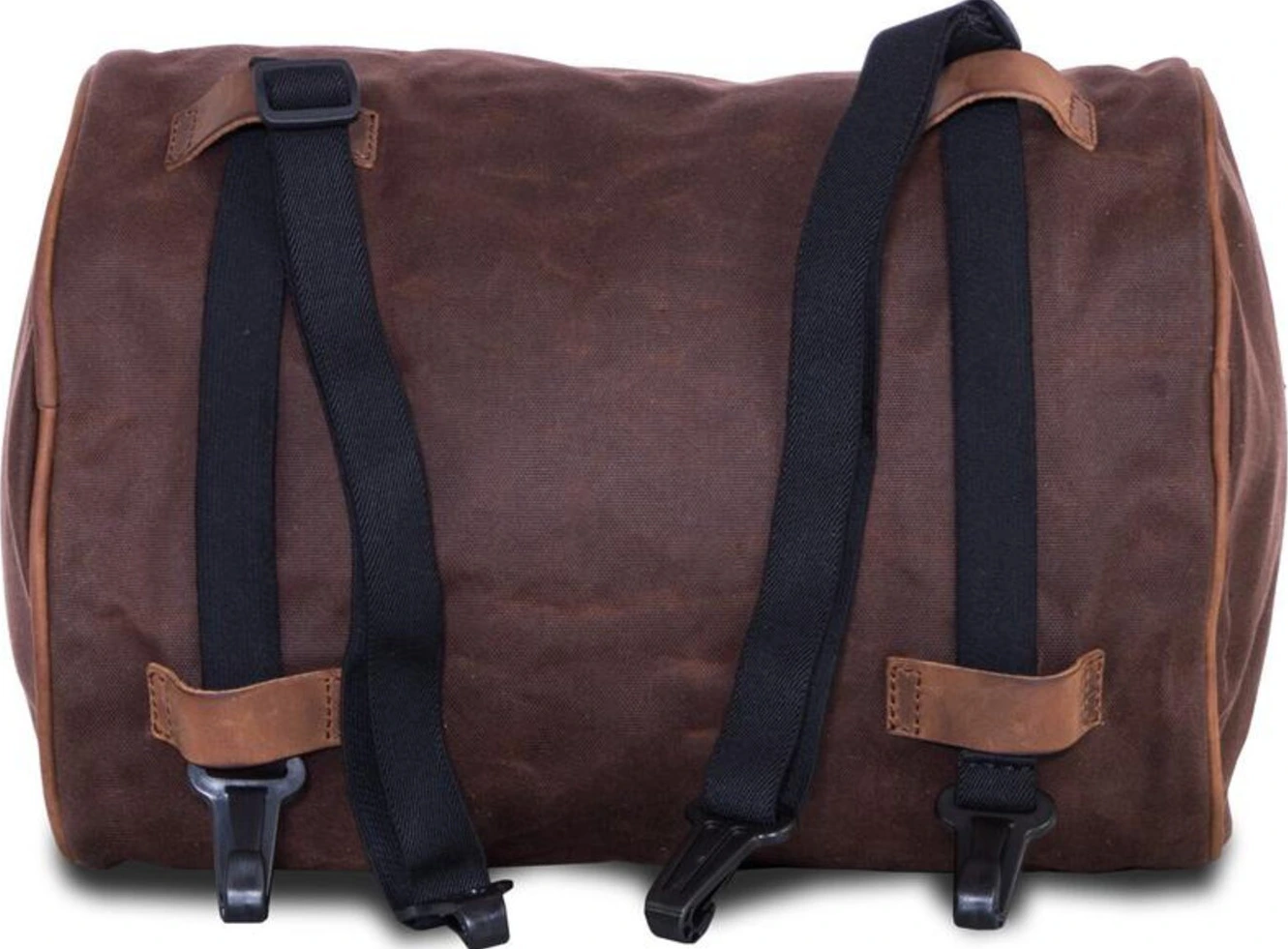 LongRide, roll bag waxed cotton narrow. Brown wax