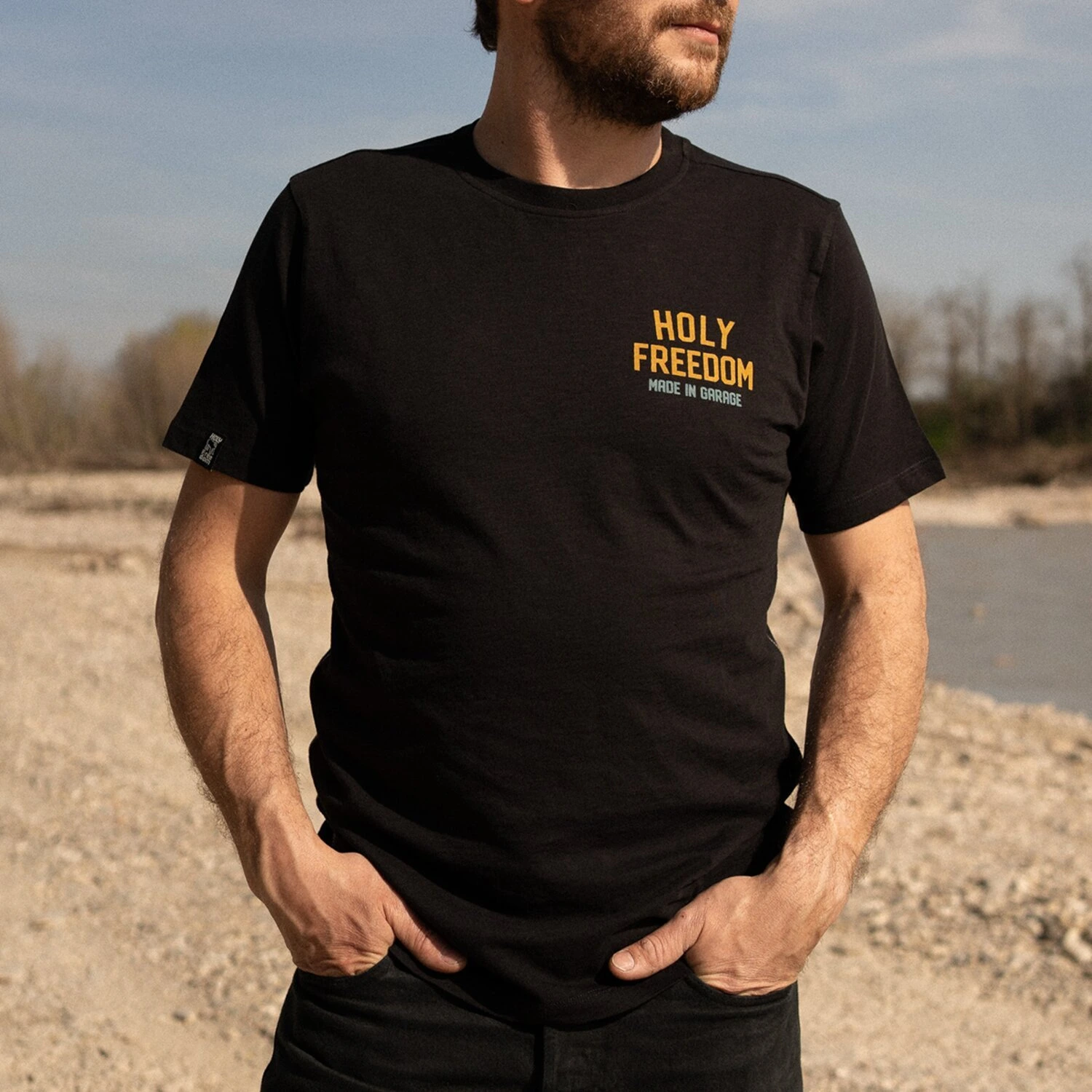 Holy Freedom Tiger t-shirt, Black, S