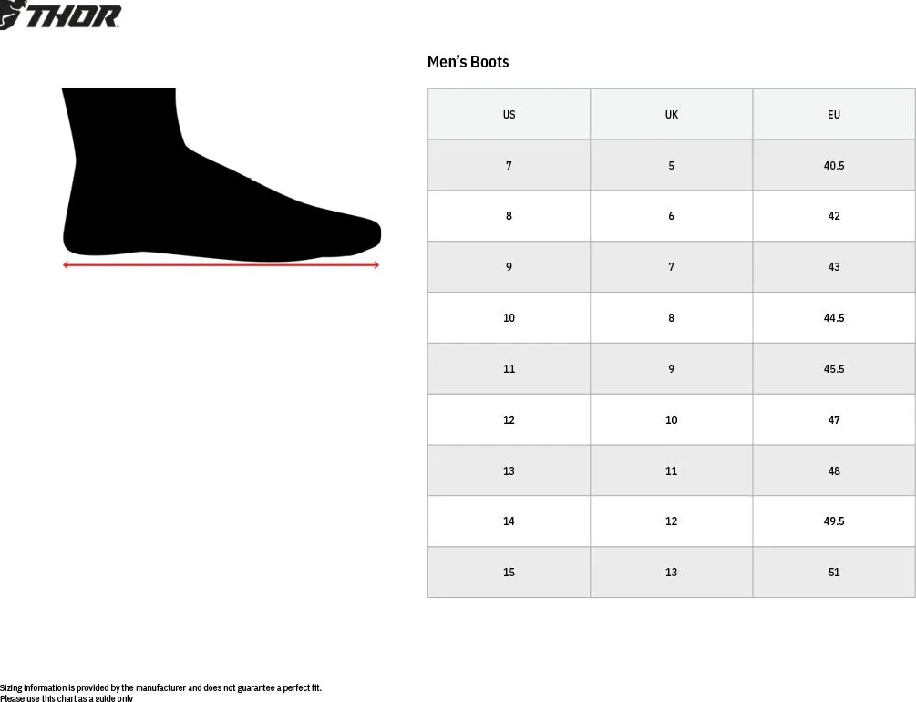 BOOT OUTSLRAD RED 14-15