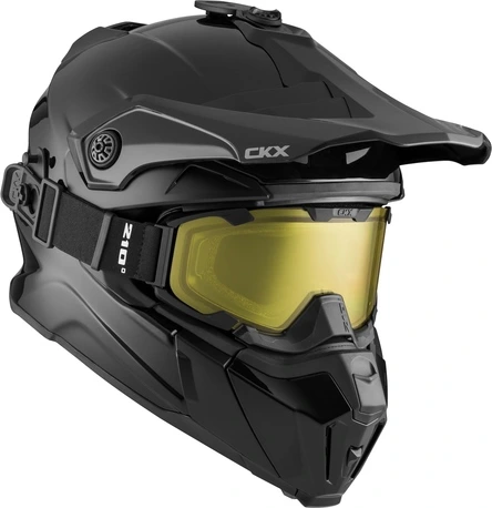 CKX Helmet Titan Solid matt black with goggle, XS