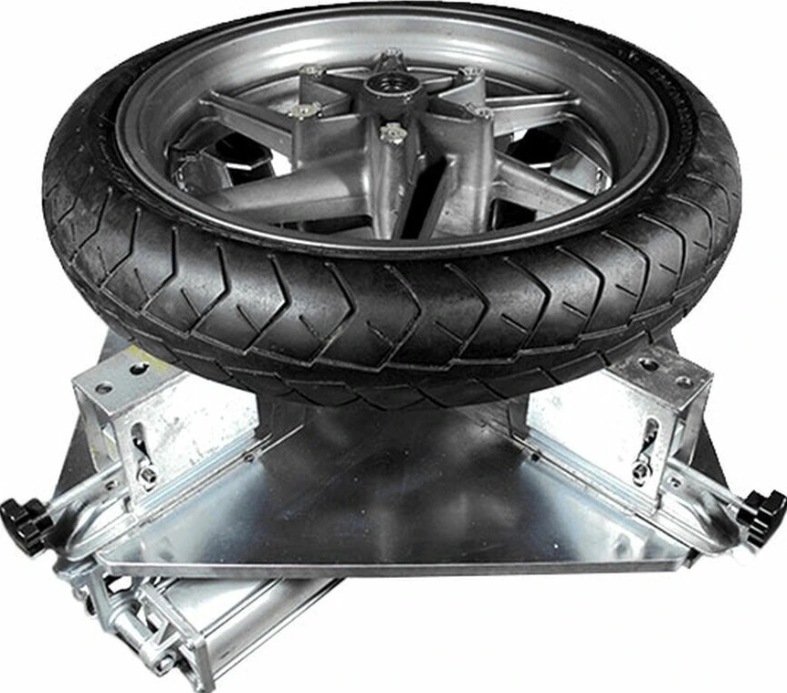 Motorcycle adaptor for tire changer