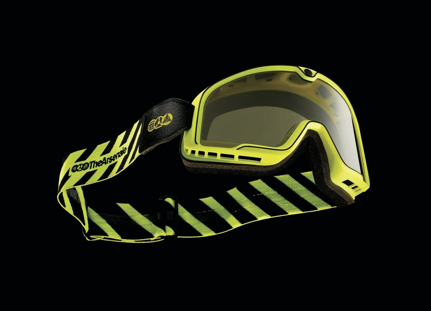 100% Barstow goggle The Arsenale smoke lens, Yellow