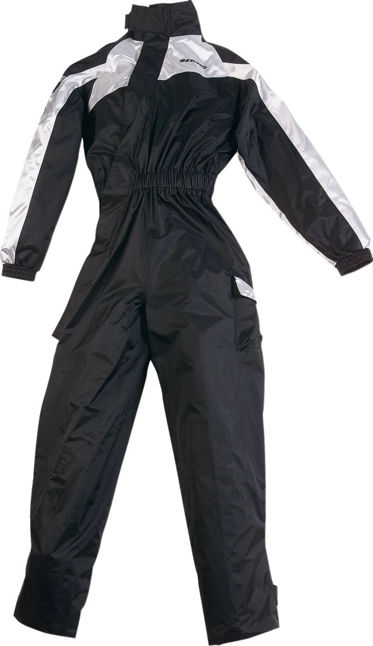 Bering Iwaki rainsuit, Black, silver, M