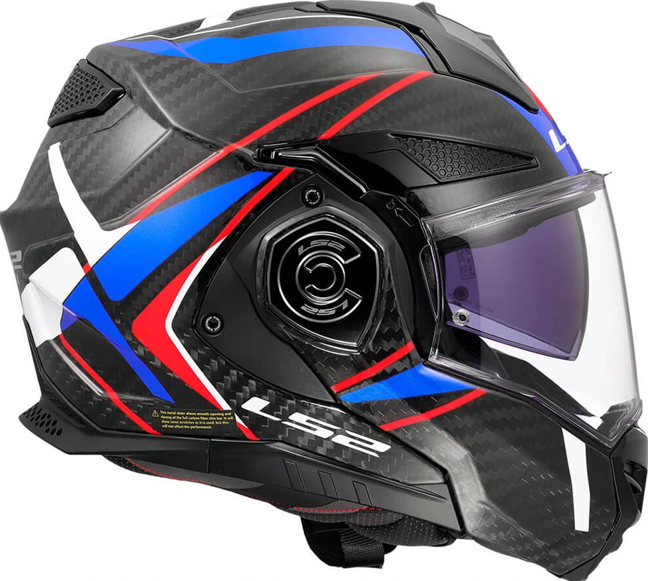 LS2 FF901 ADVANT X CARBON FUTURE II Helmet - XL, White Blue