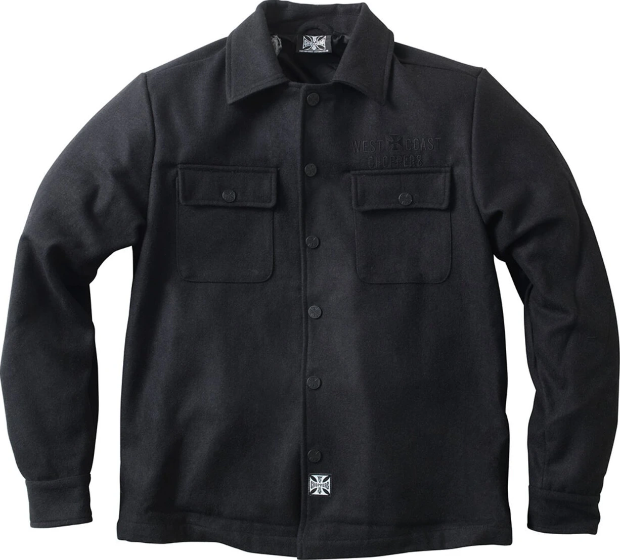 WCC Wool lined Plaidshirt, Black, S