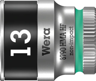 Wera Zyklop 1/4" socket with holding function - Metric 13.0