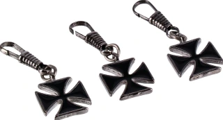 Chopper cross zipper pull