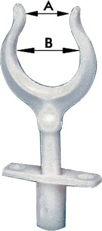 foldable nylon rowlock 15x34mm