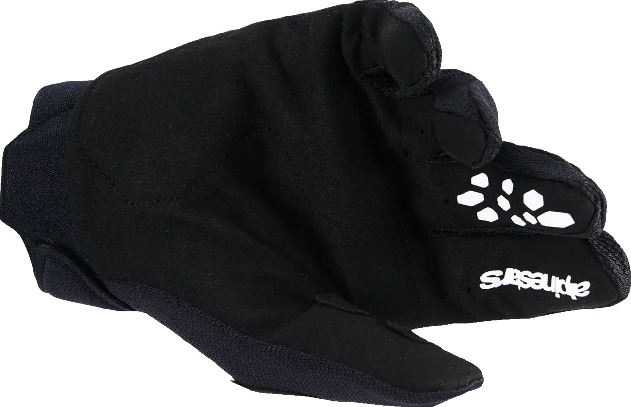 GLOVES YTH FULL BORE V2 BLK/WHT 2XS