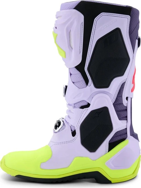 Alpinestars Boot Vented Tech 10 Purple/Fluo Yellow/Pink, 42