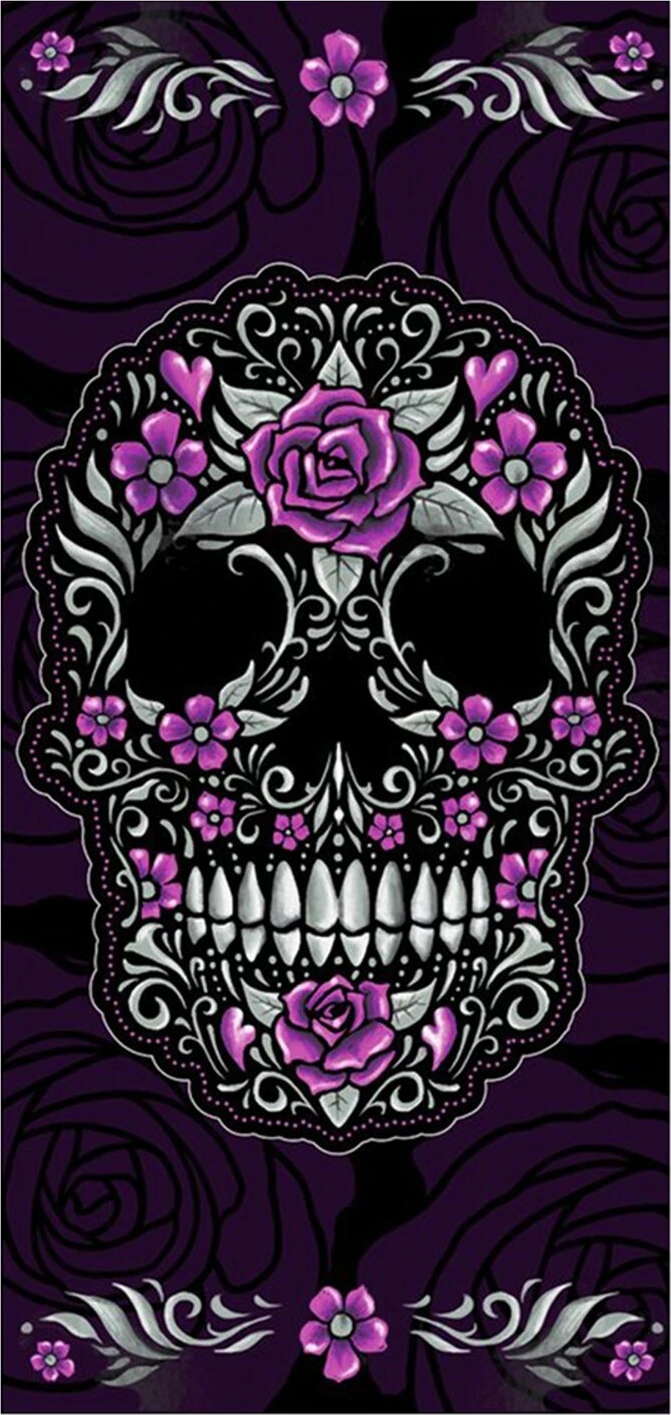 Lethal Threat Floral Skull tunnel, Multi-color, One size fits most
