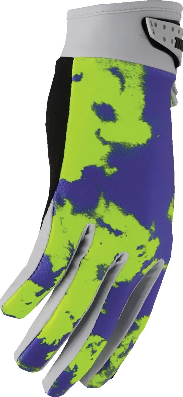 GLOVES YTH LAUNCHMODE BLEACH GRAY/ACID 2XS