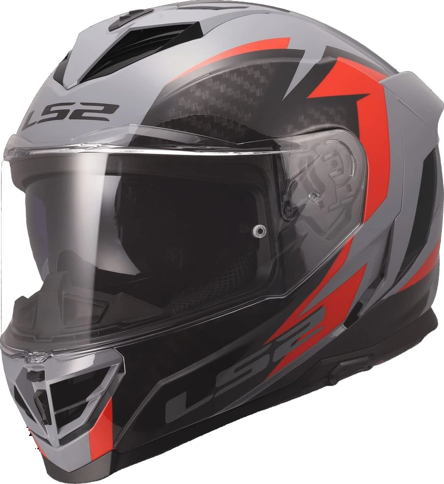 LS2 FF818 STORM III DYNAMO Helmet - Grey Red, 3XL