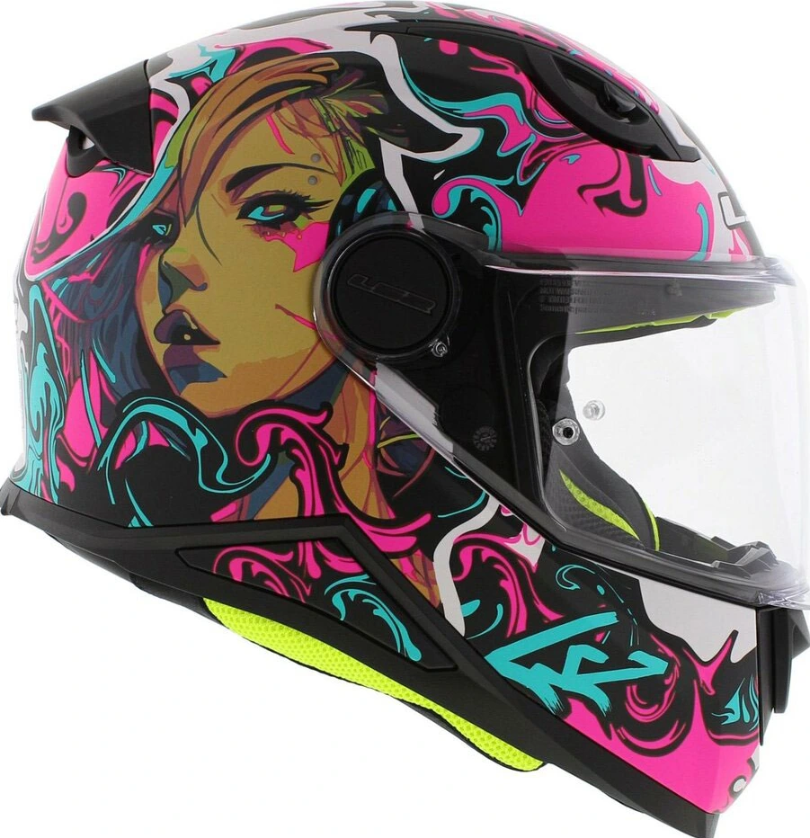 LS2 FF812 KID CYBERG Helmet - Matt Purple Cyan, S