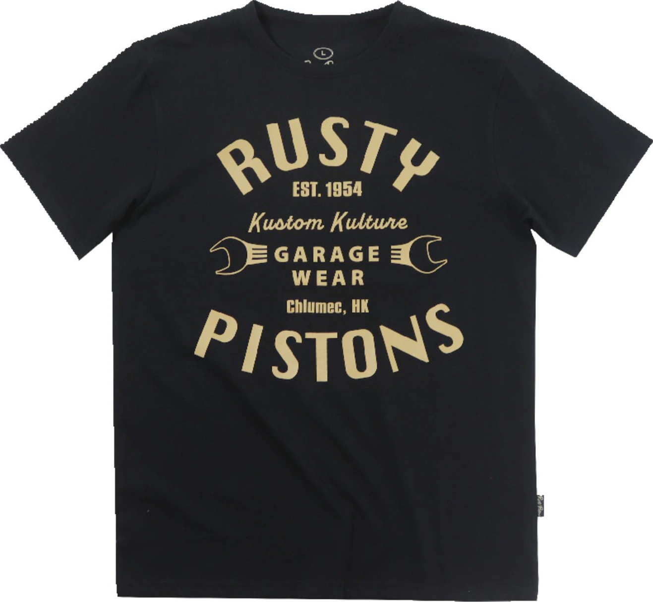 Rusty Pistons Vista t-shirt, Black, S