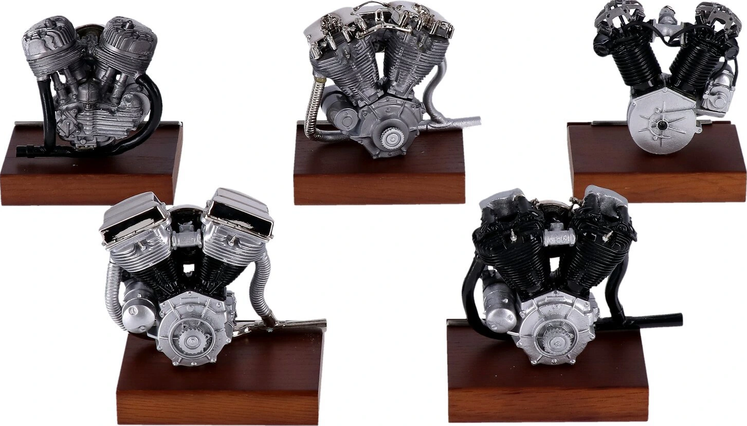V-Twin Mfg, cast pewter motor model V-Twin engines