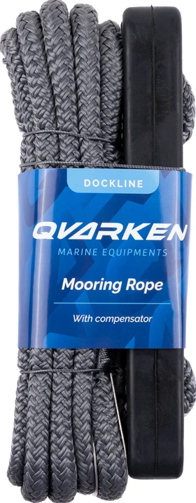 Qvarken Mooring Rope Dockline with compensator 16mm 4m grey