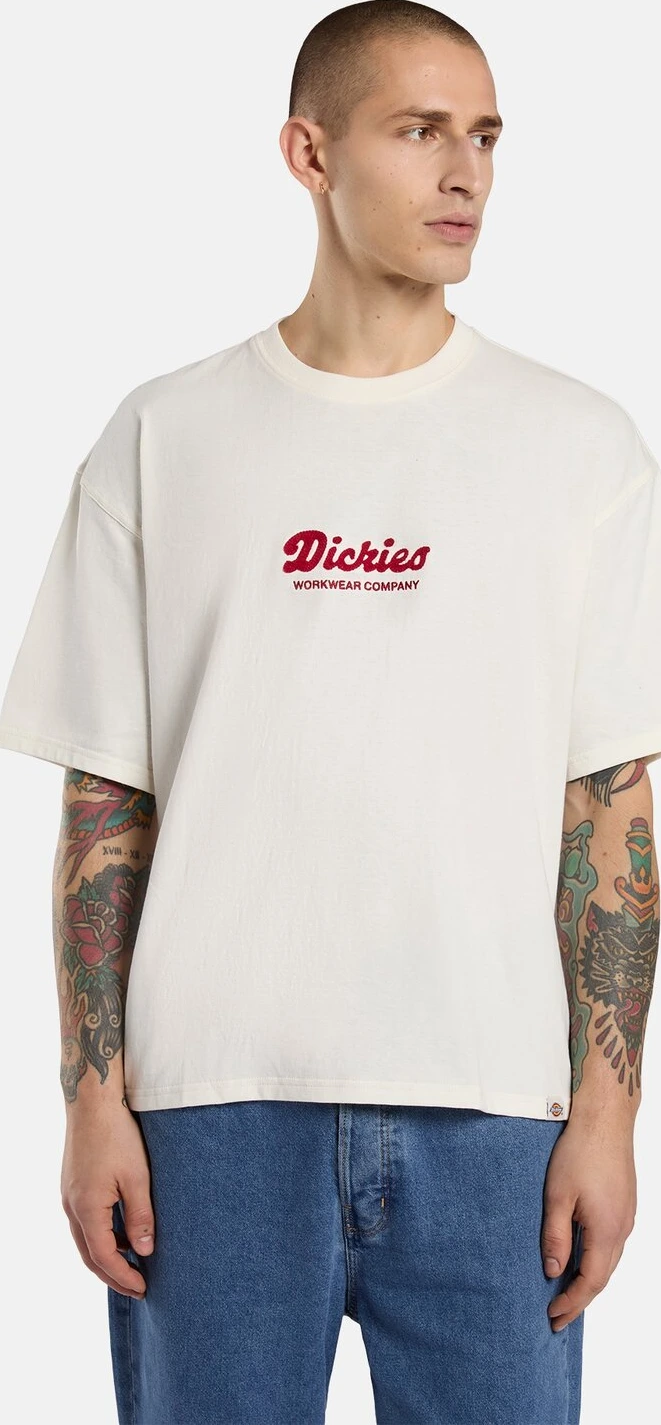 Dickies Lewistown Embro t-shirt, egret White, 2XL
