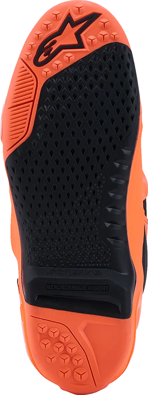 BOOT TECH 10 S-VENTED ORG FL/BLK/WHT 7